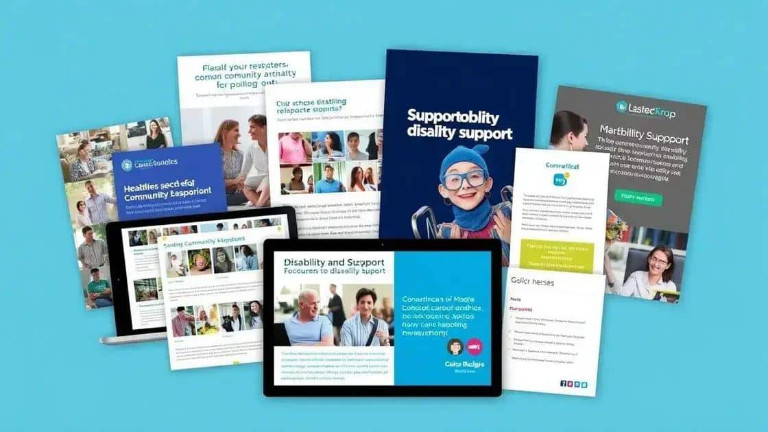 Key resources for disability support
