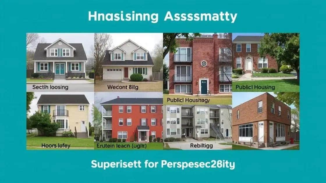 Types of nearly housing assistance programs