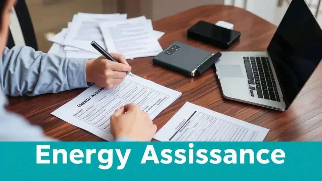 Applying for assistance with energy bills