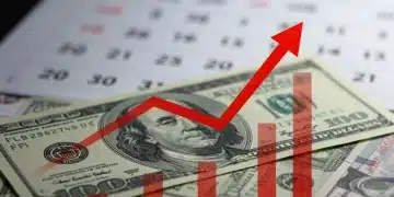 Financial chart showing rising inflation impacting economic forecasts