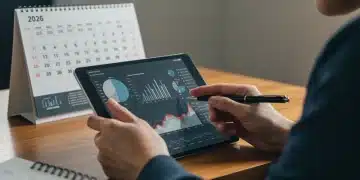 Person analyzing 2026 federal unemployment benefits policy changes on a tablet