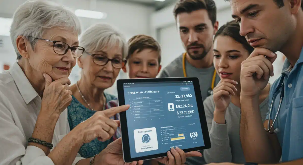 Patients reviewing healthcare costs and access