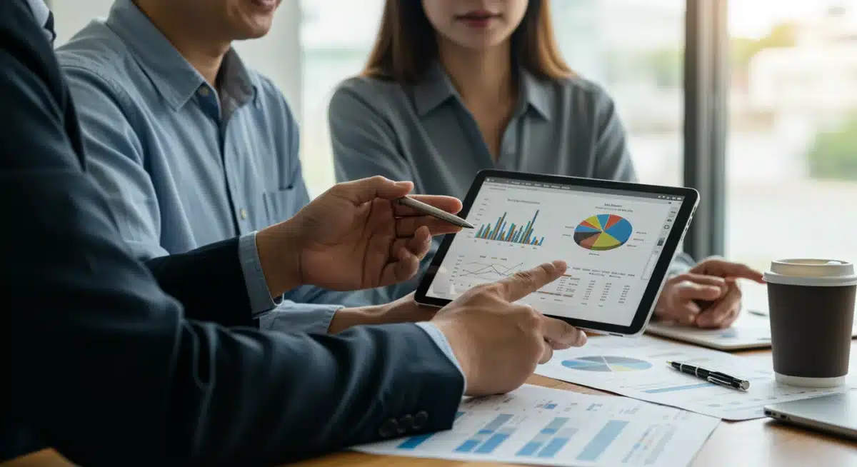 Financial advisor explaining annuity benefits to clients