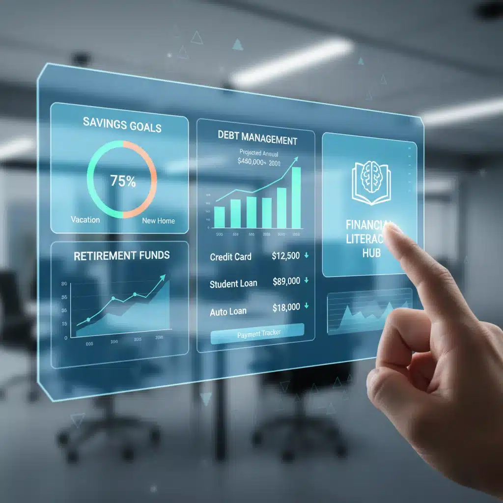 Digital financial well-being dashboard for employees